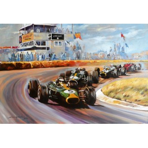Shan Amrohvi, Oil on Canvas, 24 x 36 inch, Vintage Car painting, AC-SA-046